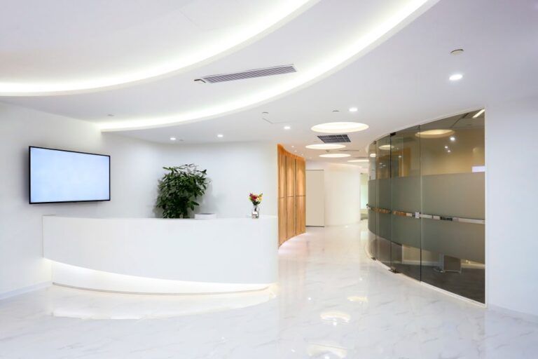 Company reception desk