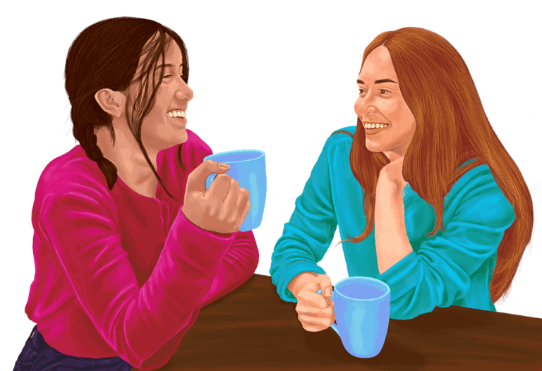 Women Drinking Coffee