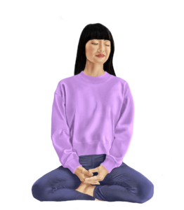 Meditating Woman illustration