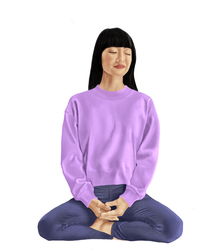 Meditating Woman illustration