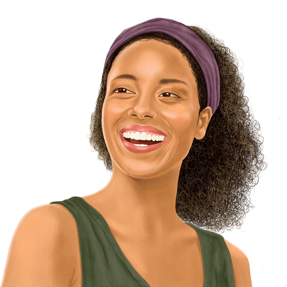 Smiling Young Woman illustration