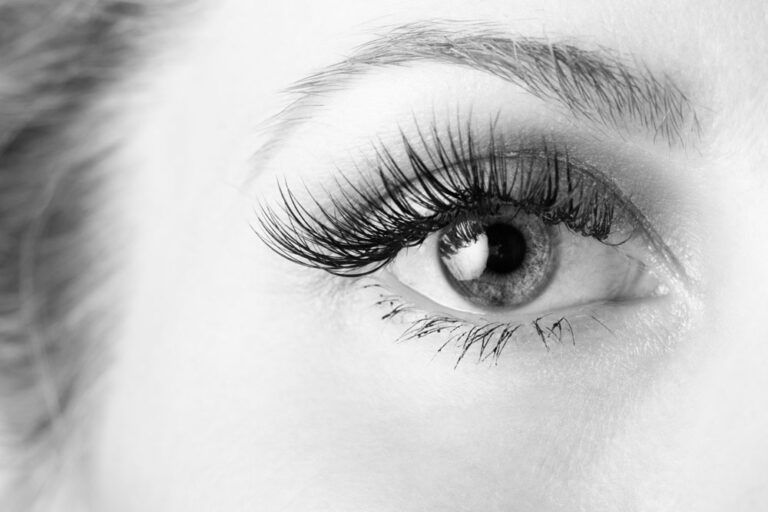 closeup of beautiful eye of woman