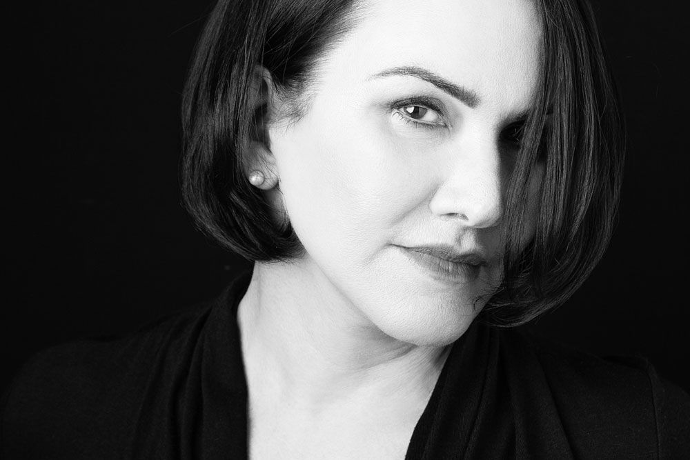 Woman with short hair