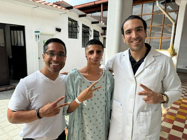 Dr Parikh and a patient in Guatemala
