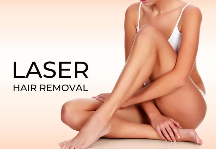 Young Woman after Laser Hair Removal treatment