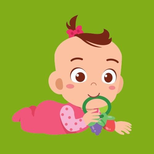 Baby girl illustration