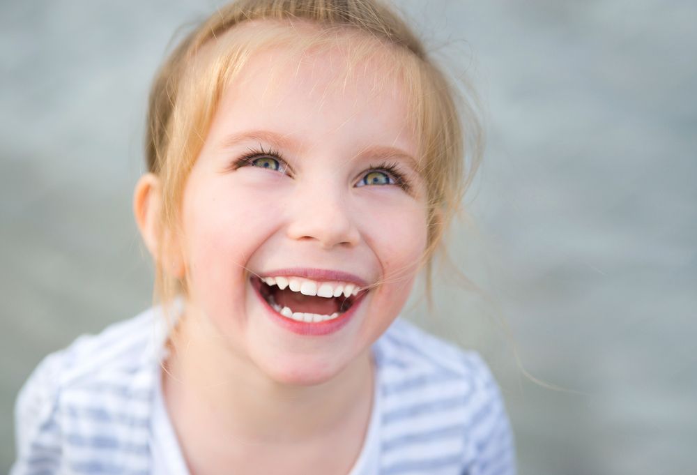 beautiful little girl laughing
