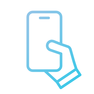 Hand with phone Icon