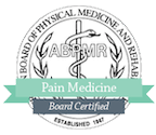 Pain medicine badge logo