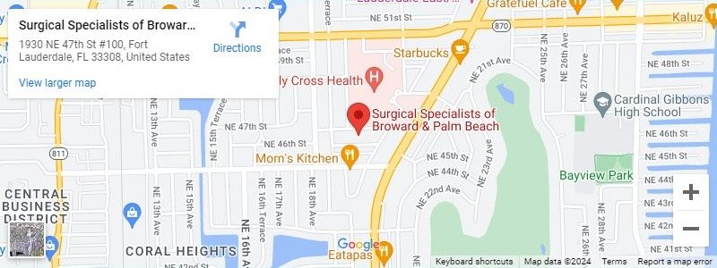 Map - Surgical Specialists of Broward & Palm Beach