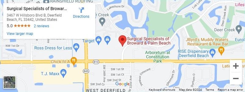 Map - Surgical Specialists of Broward & Palm Beach