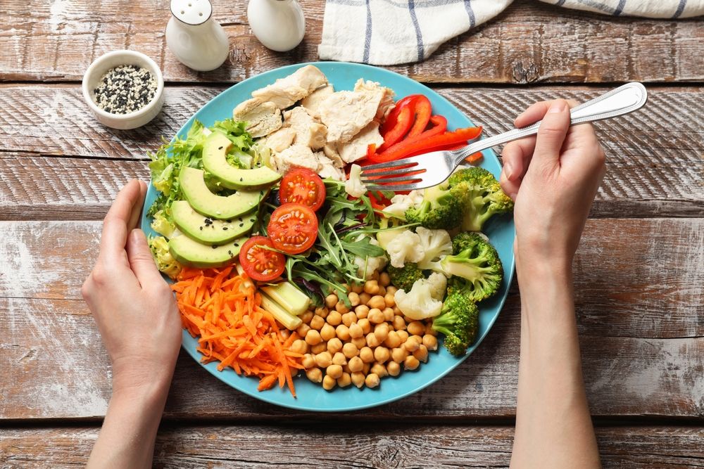 Balanced diet and healthy foods