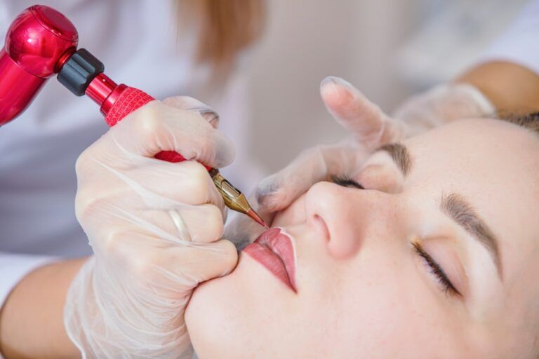 lip blushing, permanent makeup, cosmetic tattoo, lip tint, natural lips