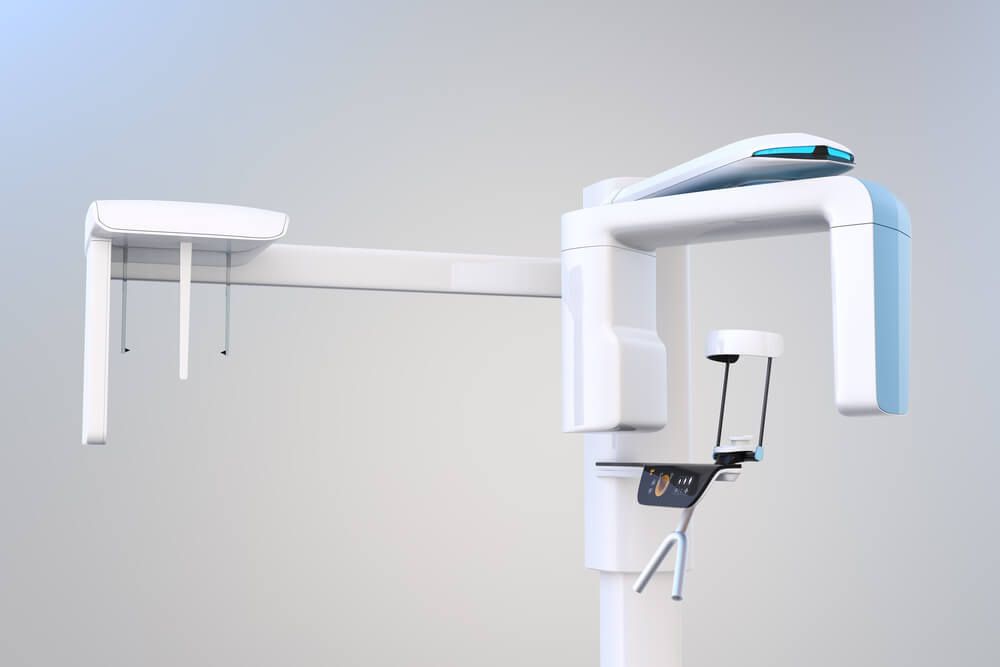 Dental X-ray machine with cephalometric unit in original design