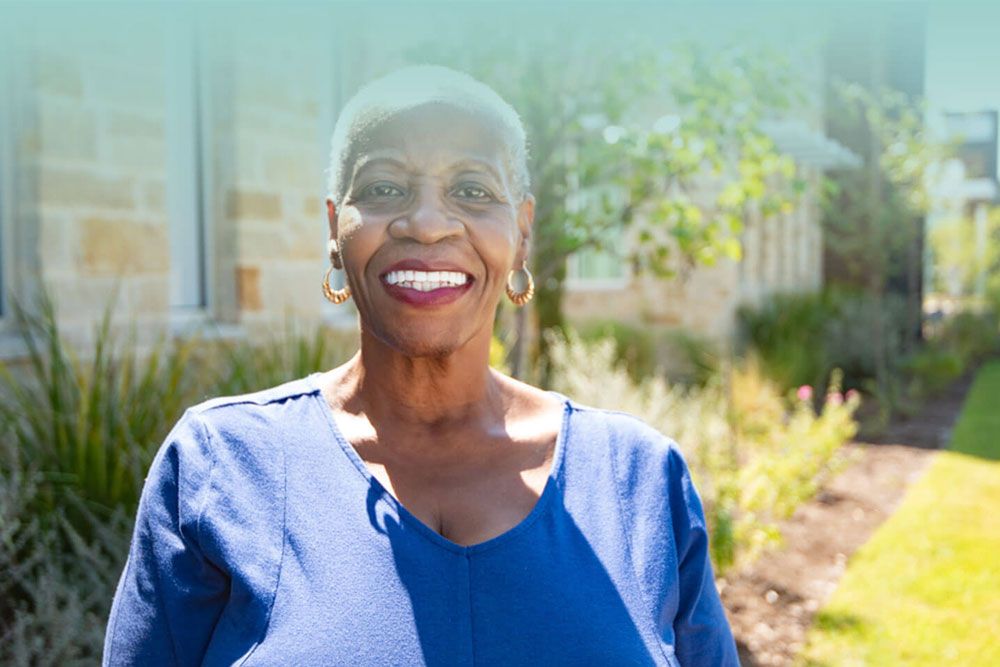 Old african women Smilling