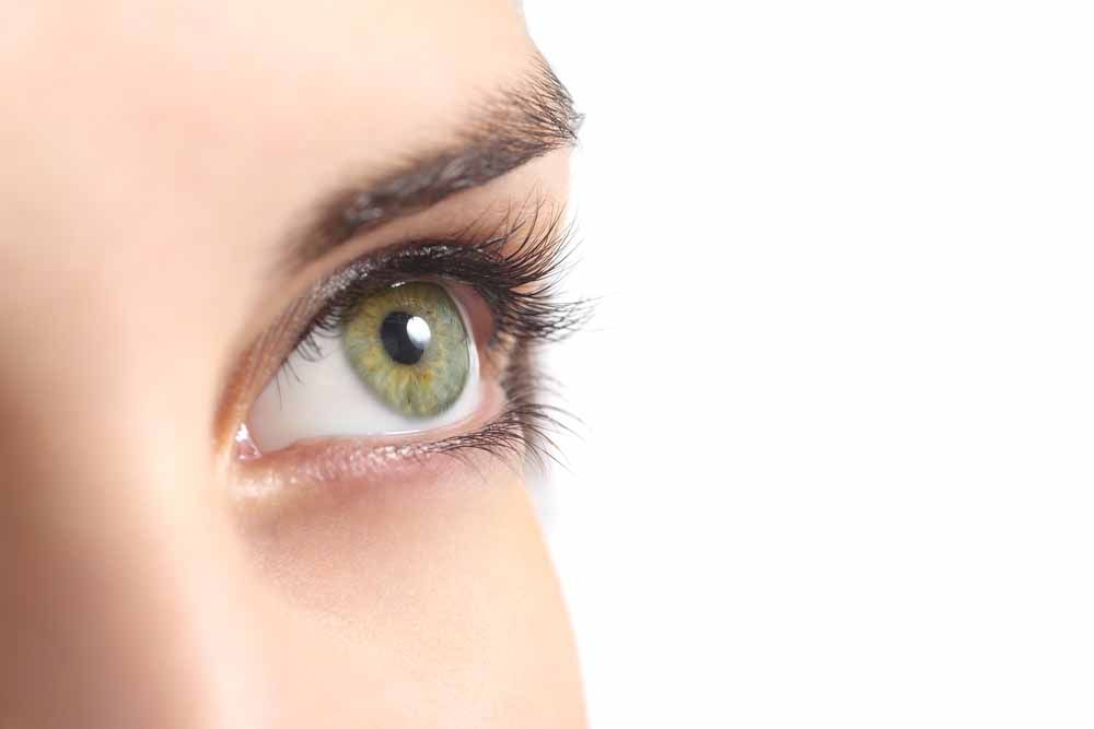 Woman with beautiful green eye