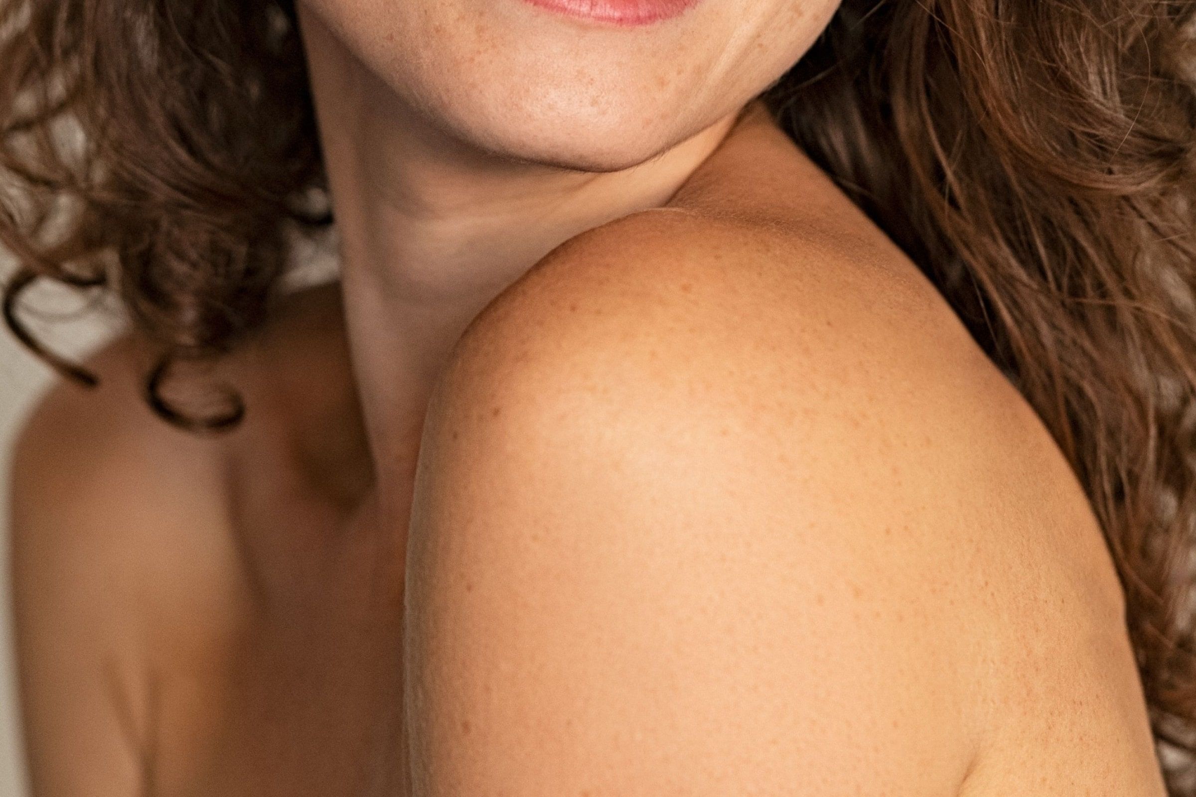 smiling girl enjoying beauty treatment