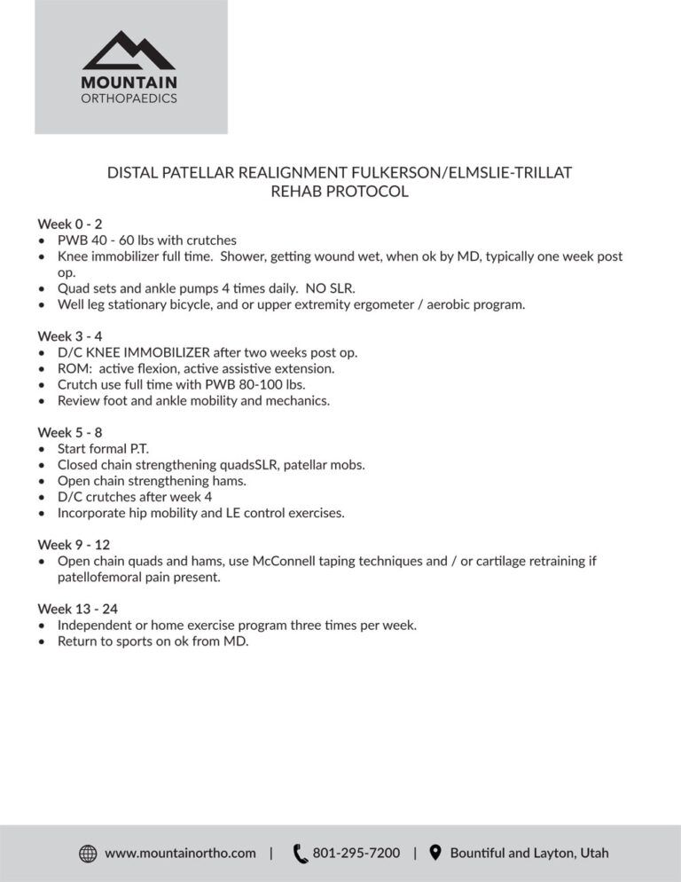 Therapist Resources - Mountain Orthopaedics - Bountiful, UT & Layton, UT