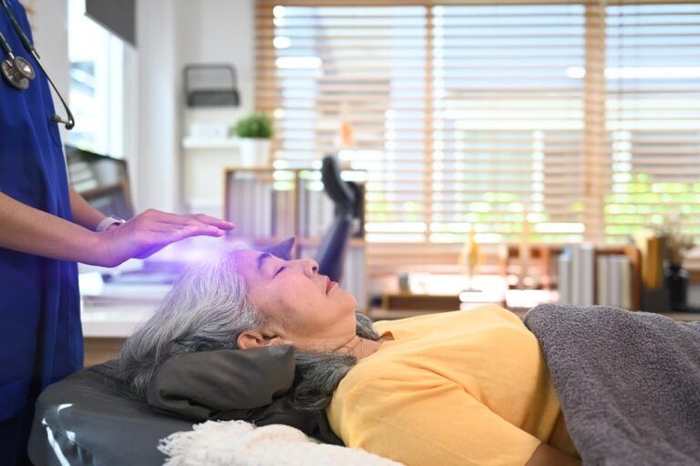 Woman Receiving Reiki