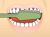 Brushing: Step 2 Illustration