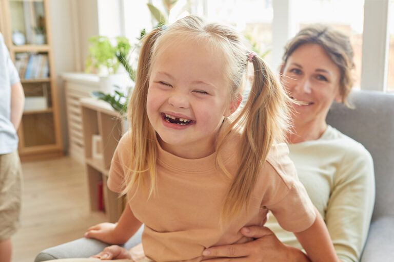 Little Girl laughing happily