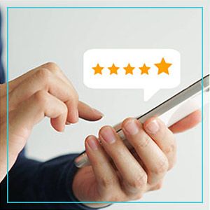 Customer give rating to service experiences