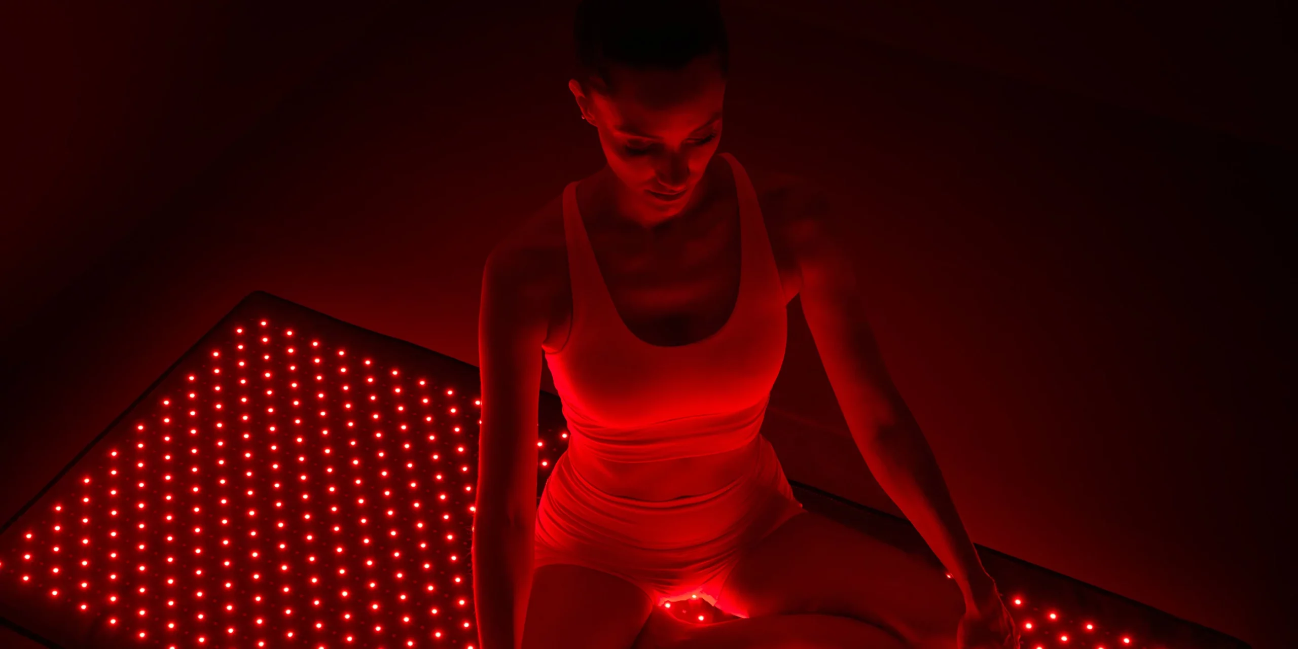 Woman getting Red light therapy