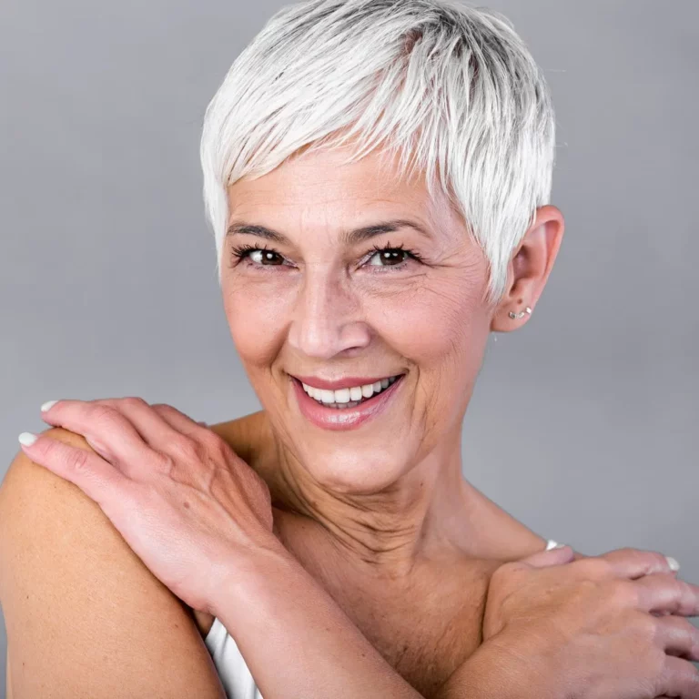 Portrait of a smiling senior woman looking at camera