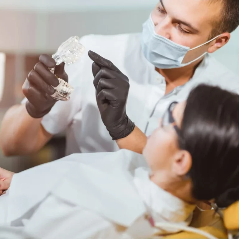 Medical treatment at the dentist office