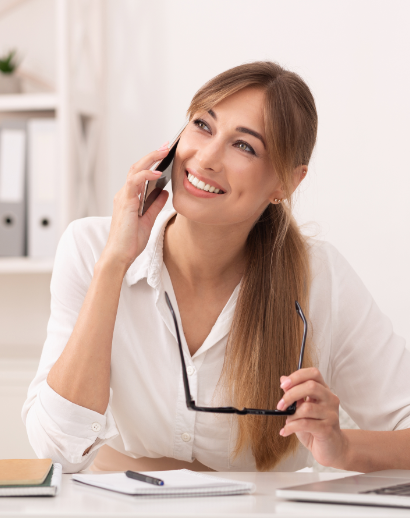 Women talking on cellphone