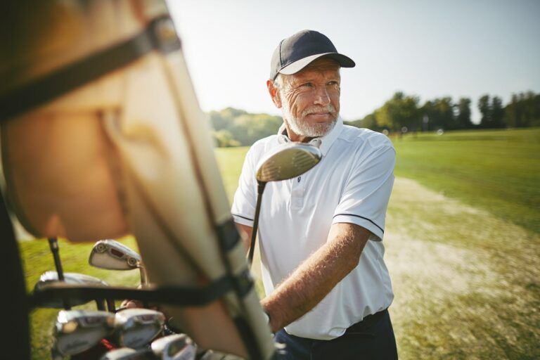 Man Golfing