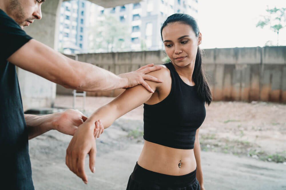 physio working on young patient