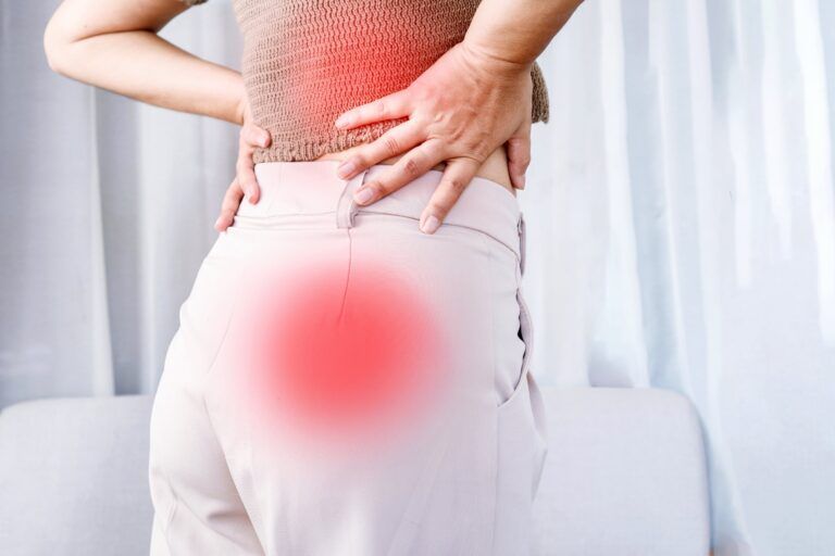 woman suffering from lower back pain