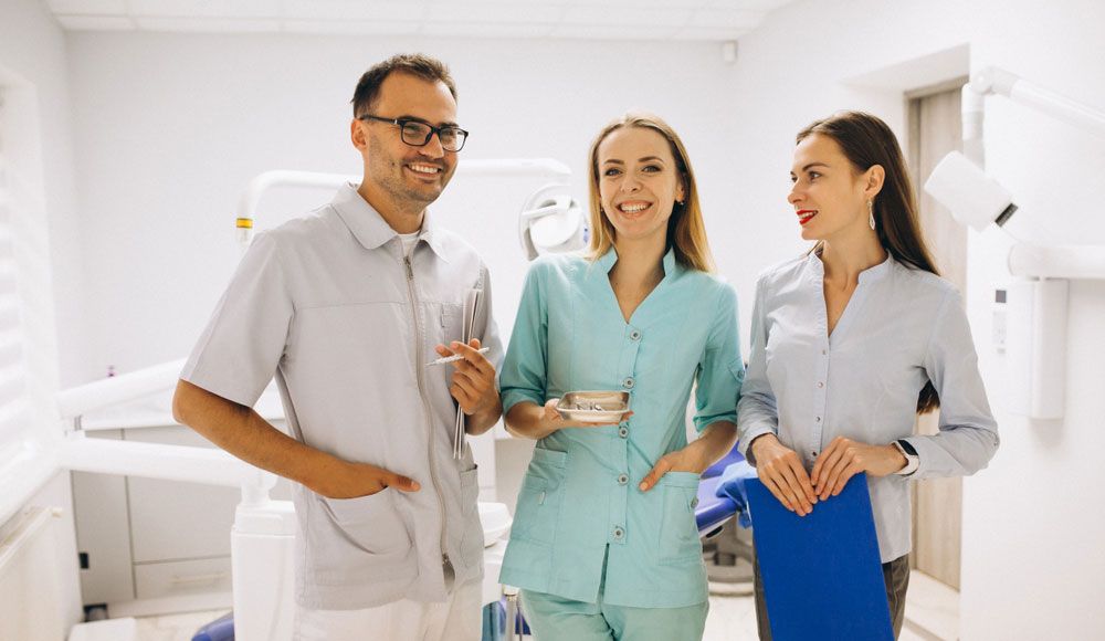 Dentistry team in office