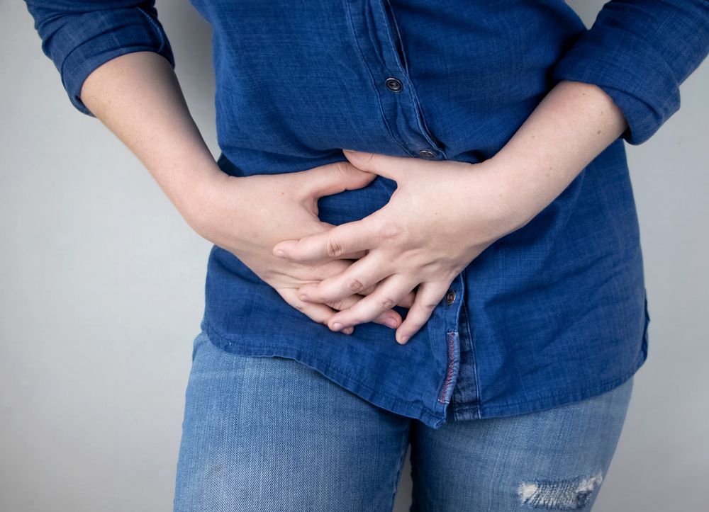 Woman Suffers From Pain In The Appendix