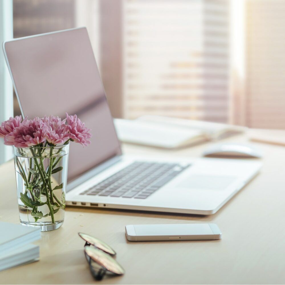 Workplace in an office