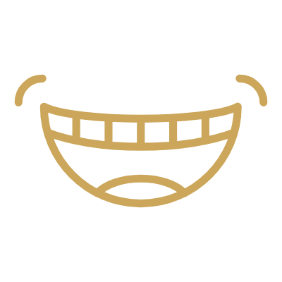 Smiling mouth icon