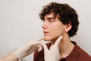 Portrait of a dentist doctor of European appearance