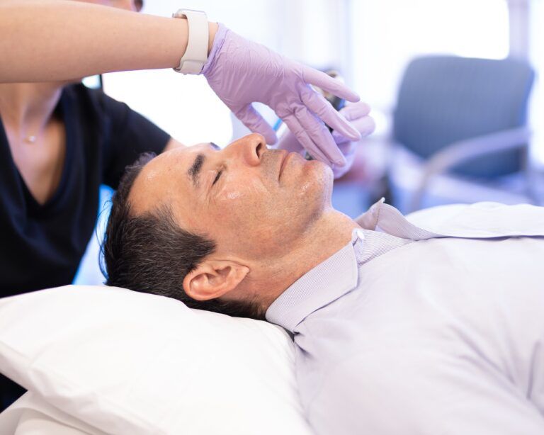 Male Patient getting treatment