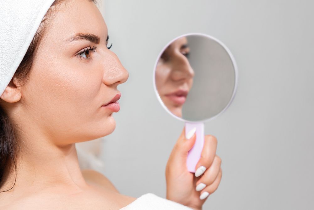 Comparison,Results,Before,And,After,Plastic,Surgery.,A,Young,Woman