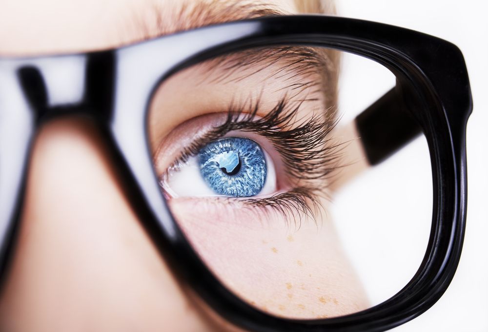 Portrait,Of,A,Boy,Wearing,Eyeglasses,Blue,Eyes,Close,,Macro