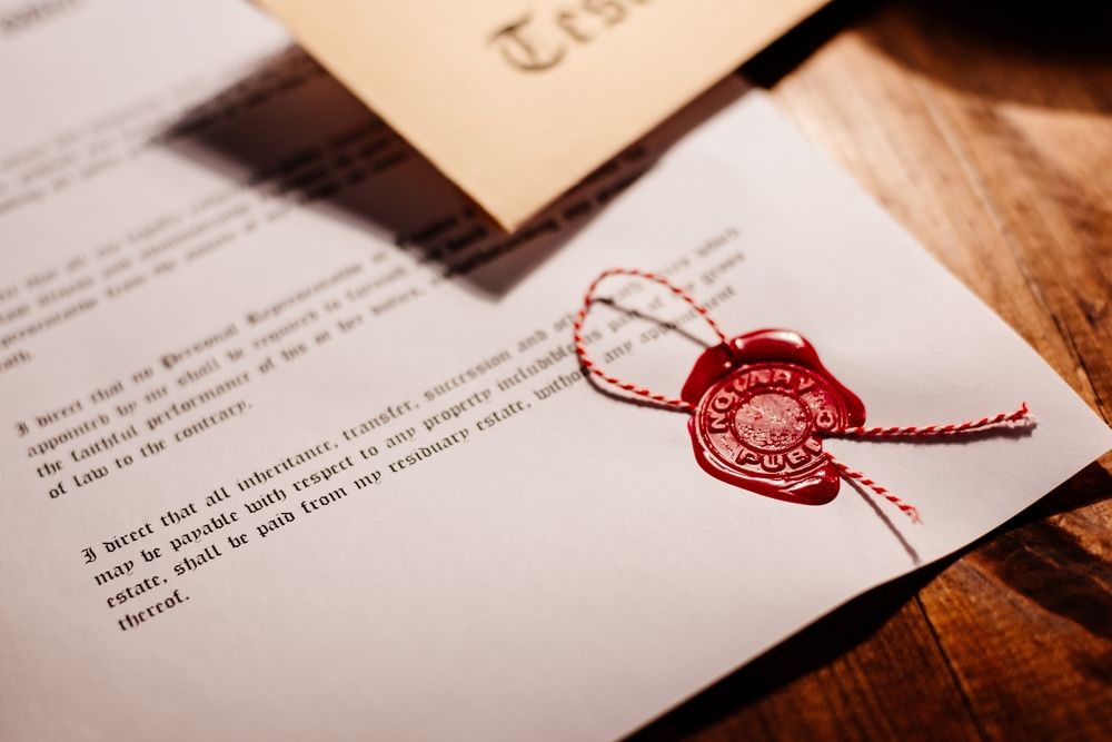 Notary,Public,Wax,Stamp,-,Seal,On,Notarized,Document
