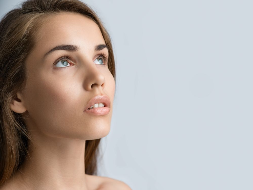 Beautiful,Young,Women,Face,With,Clean,Perfect,Fresh,Skin,Looks