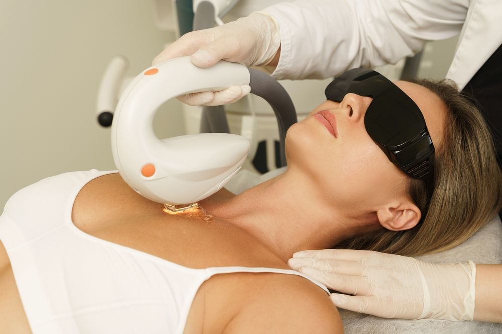 Woman,Client,During,Ipl,Treatment,In,A,Cosmetology,Medical,Clinic