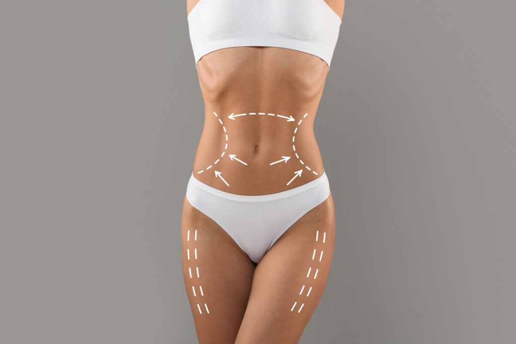Shot Of Slim Female