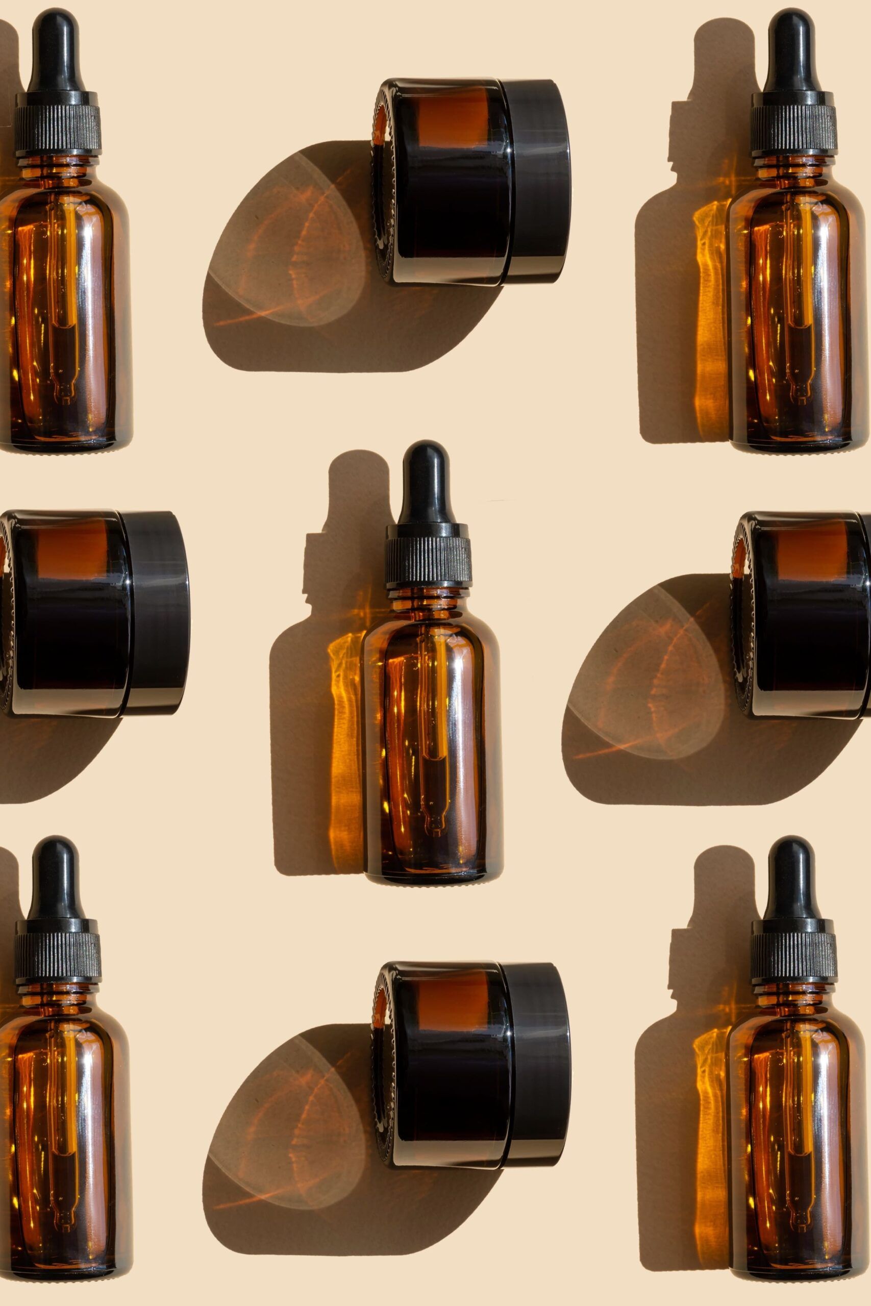 amber glass bottle