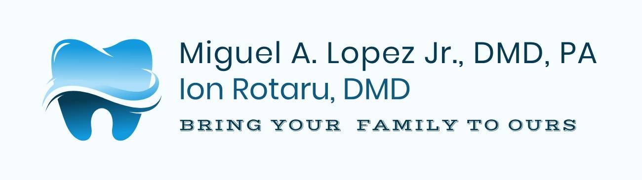 Miguel A. Lopez Jr., DMD, PA Ion Rotaru, DMD Logo