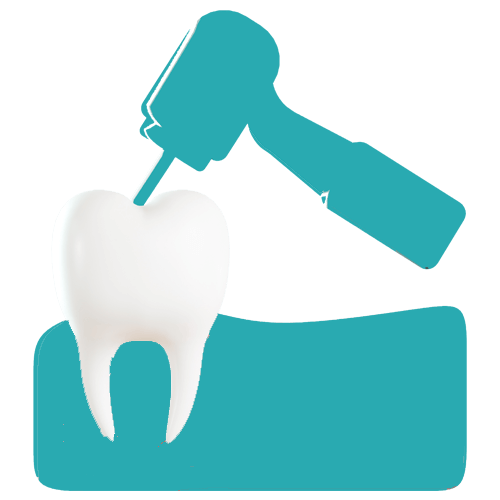 Teeth restoration icon
