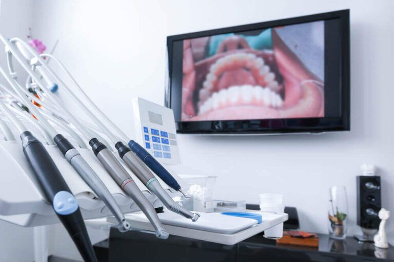 Dental office with specialist tools