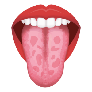 Tongue’s health sign vector illustration